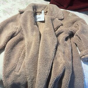 ALO Yoga Cream Teddy Jacket